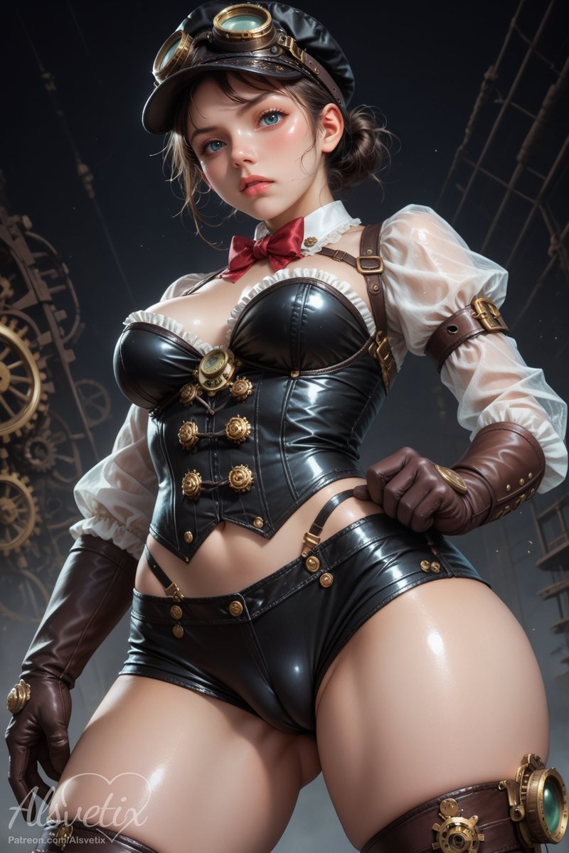 #SteampunkSaturdayAI by <a href="/soulforged77/">Soulforged77</a> and <a href="/JullzAI/">JullzAI</a>

#AI #AIart #aigirl #AIgirls #stableDiffusionWaifu #waifudiffusion #AIChallenge