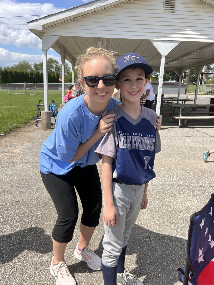 Prescott was all smiles today after his 2nd grade teacher, Miss Garza, and his kindergarten teacher, Miss Jordan, came to watch his baseball game. 💙⚾️ Their support off the field was the highlight of his day. <a href="/AsaPackerBASD/">AsaPacker</a> <a href="/MissGarzaTEACH/">Lauren Garza</a>