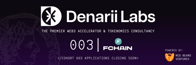 Denarii Labs (@denariilabs) on Twitter photo Ready to build without limits? Our <a href="/fchainxyz/">F Ecosystem</a> accelerator provides:
• $100K in funding by <a href="/RedBeardVC/">Red Beard Ventures</a>
• Auth, wallets, and web3 infra
• AI Agent launchpad and tools
• Gas sponsorship
• Creator storefronts
• Full-stack support
You build, we scale. Apply now 👇 Ready to build without limits? Our <a href="/fchainxyz/">F Ecosystem</a> accelerator provides:
• $100K in funding by <a href="/RedBeardVC/">Red Beard Ventures</a>
• Auth, wallets, and web3 infra
• AI Agent launchpad and tools
• Gas sponsorship
• Creator storefronts
• Full-stack support
You build, we scale. Apply now 👇