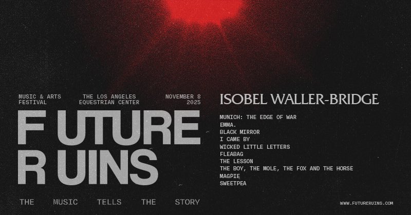 RuinsFestival's tweet photo. The music tells the story. Isobel Waller-Bridge (@IsobelWB) scored the story of…
#futureruins https://t.co/FHApY1hj5B
