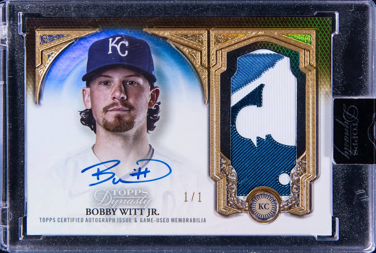 Incredible Bobby Witt Jr. 1/1 Card! ? This 2023 Topps Dynasty 