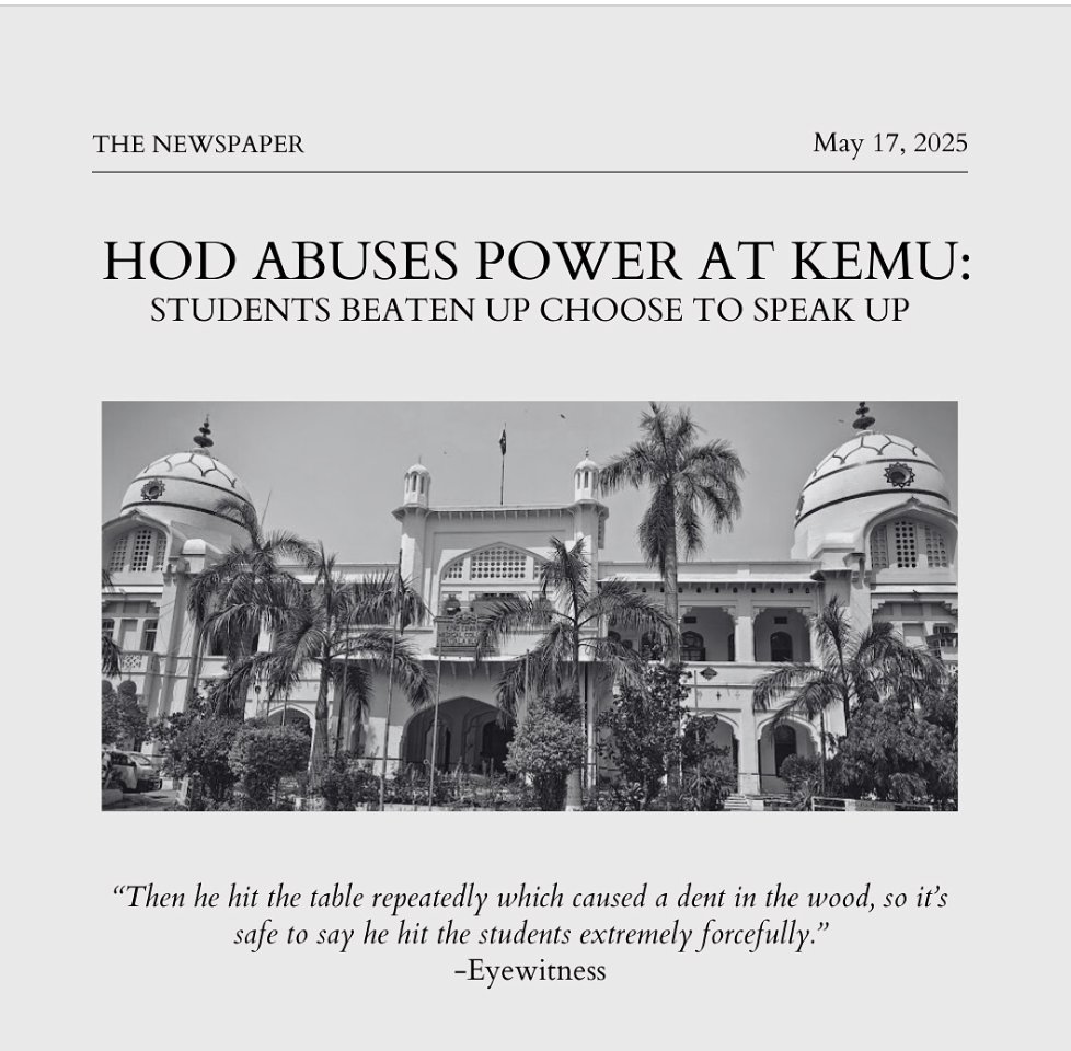 Sadiq Naveed (@sadiqnaveed) on Twitter photo It is imperative for <a href="/APPNA/">Assoc. of Pakistani Physicians of North America</a> and KEMCAANA to take a clearstance againstphysical violence directed toward medical students. The authoritarian behavior exhibited by certain faculty members must be unequivocally condemned, as such conduct has no place in a society. It is imperative for <a href="/APPNA/">Assoc. of Pakistani Physicians of North America</a> and KEMCAANA to take a clearstance againstphysical violence directed toward medical students. The authoritarian behavior exhibited by certain faculty members must be unequivocally condemned, as such conduct has no place in a society.