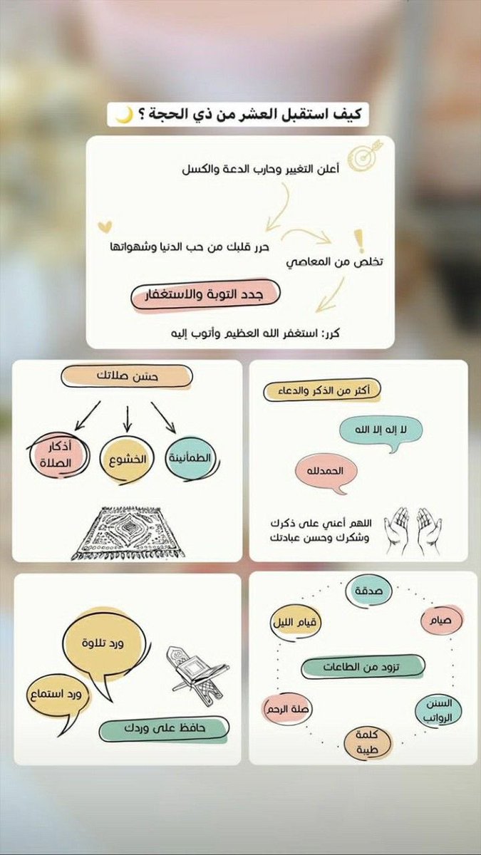 hudamgh33's tweet photo. اقتربت خير أيام الدنيا و اقتربت نفحات العشر من ذي الحجة 

جدول لاستغلال العشر الأوائل من ذي الحجة.🤍 https://t.co/pjtKIrLsdV