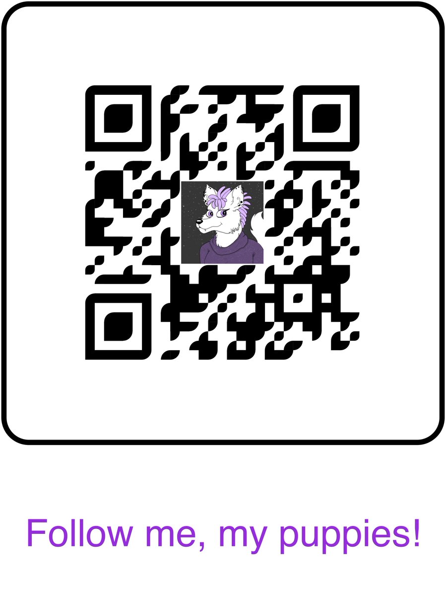 RenaStardust's tweet photo. heyo my puppies i am trying to get to 100 followers on twitch here is a ur code if you want to go check me out i am a funny wolf who loves to make people laugh with me. i also do smps right now i am busy with an smp named pandora please go check it out, i have an smp coming soon! https://t.co/ReJtwu88FA