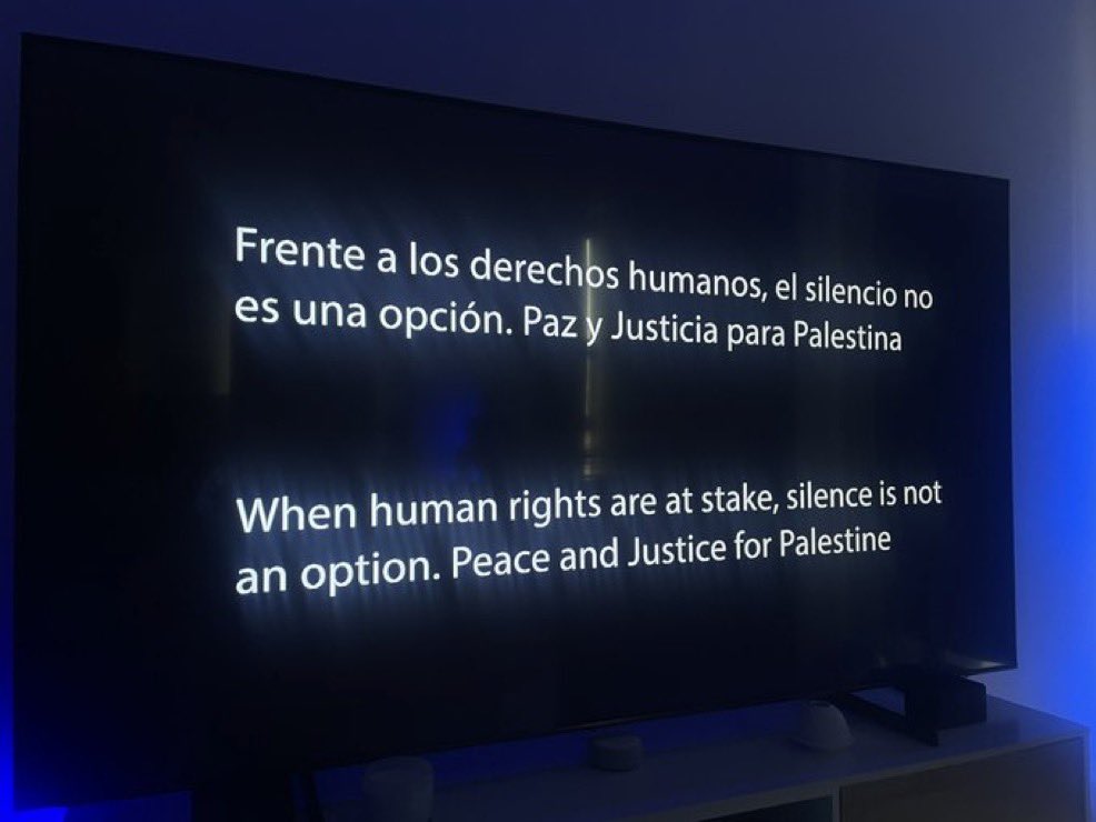 kikito_dl's tweet photo. FREE PALESTINE FROM SPAIN 🇪🇸 #EurovisionRTVE #Eurovision2025 #Eurovision https://t.co/1By9qUiVee