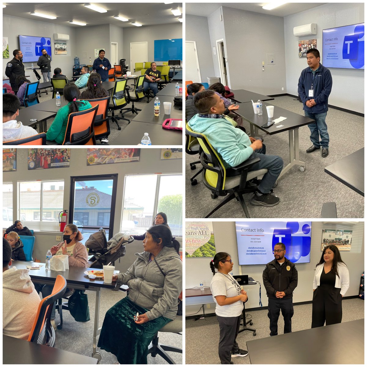 We were honored to welcome Officer Dyels from Greenfield PD to our Parent Empowerment Workshop on Gang Awareness. Families learned to spot warning signs &amp; support their kids. Thanks to all who joined us—together we’re building a safer, stronger future for our students! 👮‍♂️🚔🐻💚