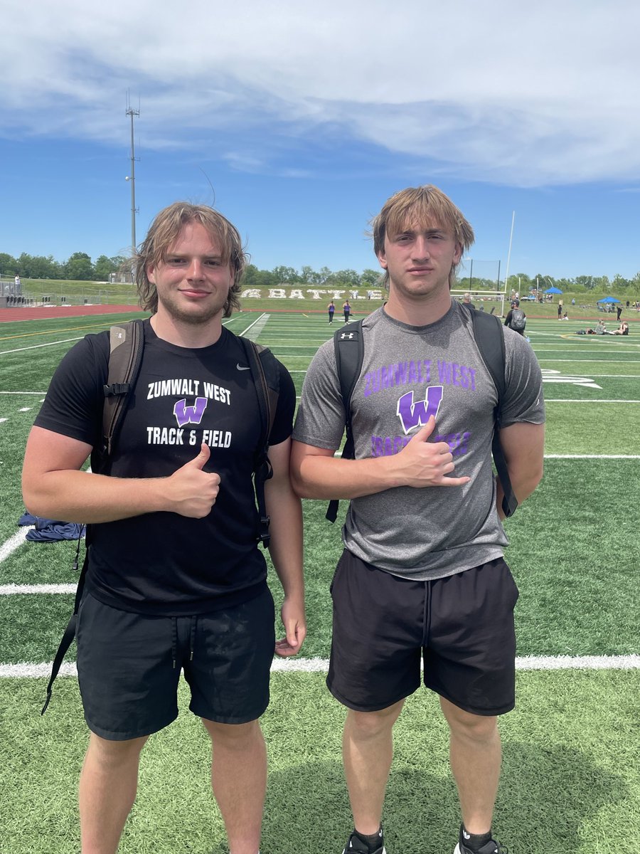 zoomwaltxc's tweet photo. Meets are not contested on paper. Two years in a row Gwin &amp; Maskell show up at Districts to advance. #3 &amp; 5 All Time Discus performances https://t.co/FscgdCvZoI