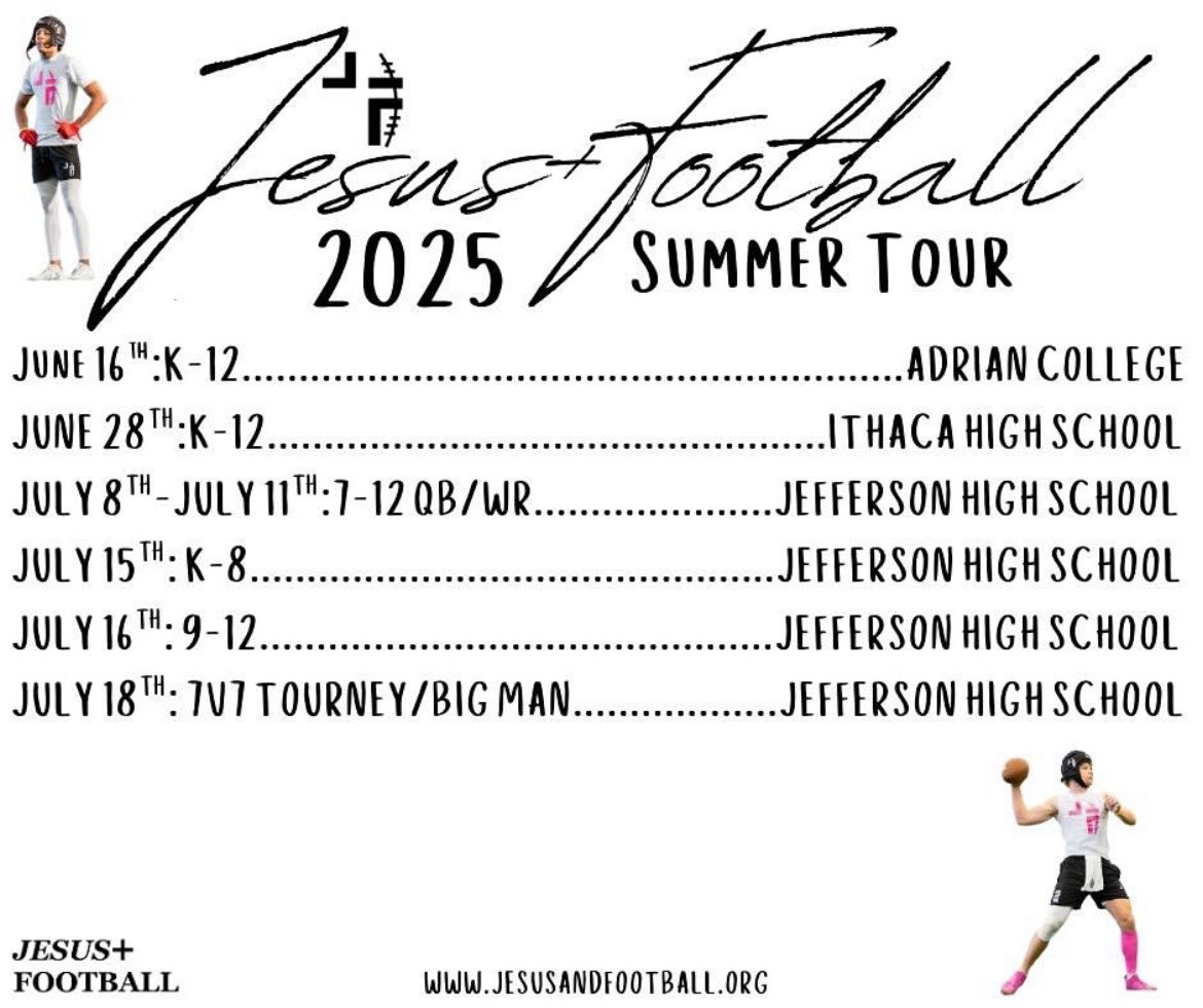 Thank you for the camp invite <a href="/JesusandFB/">Jesus+Football</a> it will be an awesome experience!!