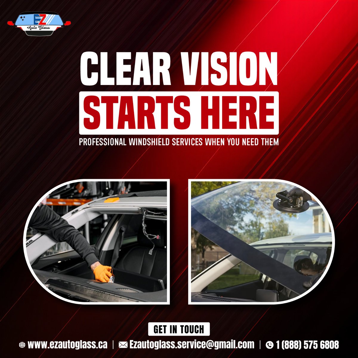 EZ_AutoGlass's tweet photo. Your journey deserves crystal clarity, and we’re here to deliver it with expert precision.
✅ Quick Service
✅ Lasting Results
✅ Drive with Confidence
#ClearVisionStartsHere #AutoGlassExperts #SeeTheRoadClearly #WindshieldCare
#windshieldreplacement #windshieldreplacements https://t.co/pAdCUDdQYi
