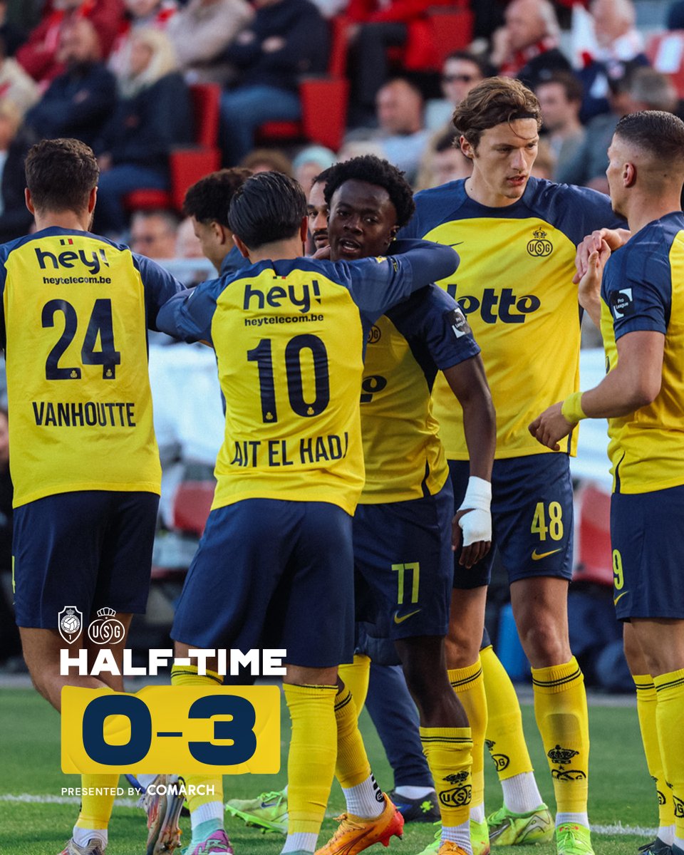 UnionStGilloise's tweet photo. Mais quelle première mi-temps ! 👊 #ANTUSG https://t.co/ShVRlpq18v