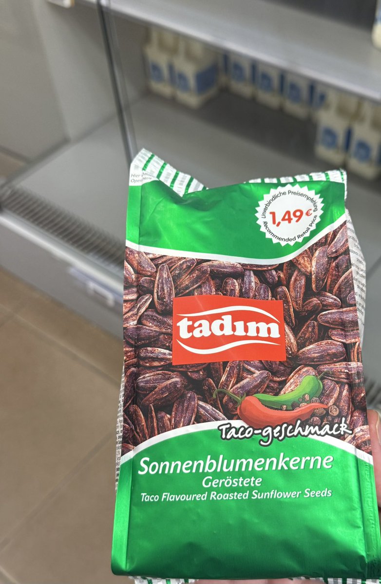 Tadım ın bu çekirdeğini ne Türkiye de ne de Almanya da bulabilmiştim. Hollanda jumbo markette buldum tadına bayıldım