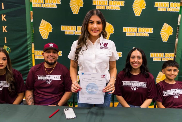 Rowe006's tweet photo. Big congratulations to Alyssa Cantu on signing to play basketball at Schreiner University!
We’re proud of all you’ve accomplished as a Nikki Rowe Warrior and can’t wait to see the impact you’ll make on the court at the next level! #RowePride #CollegeBound https://t.co/jW0Me4OByH