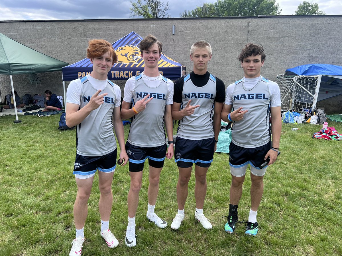 The boys 4x100 and 4x200 relays are ready to rock here in Columbus!
Garrett McElfresh
Elias Pera
Noah Elberfeld
Jeremiah Glenn
Good luck boys! Let’s bring it home! #ONENEST