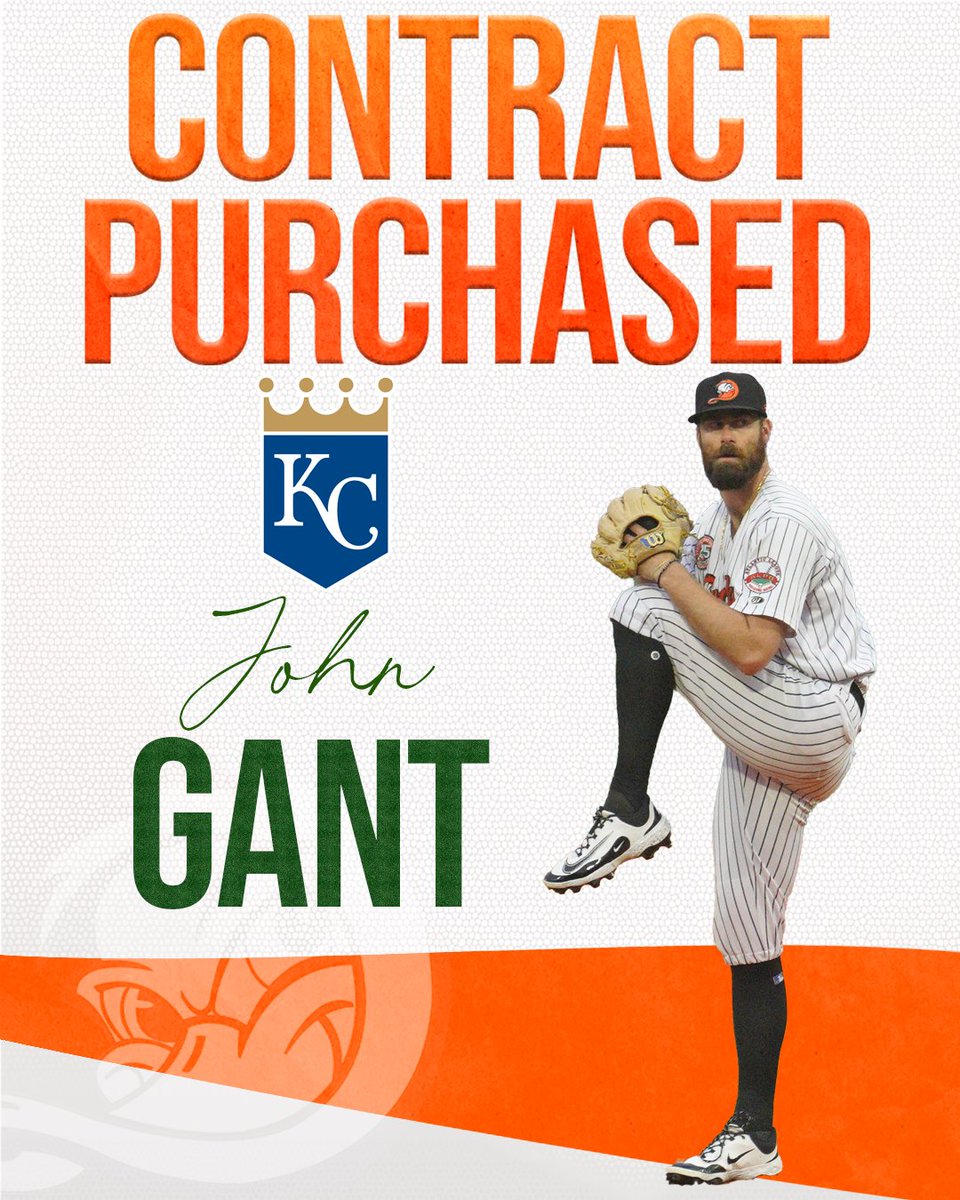 LIDucks's tweet photo. Congratulations to Ducks right-handed pitcher John Gant!

His contract has been purchased by the @Royals organization, and he will report to the Triple-A @OMAStormChasers!

📰: https://t.co/UOUVHNhCcJ https://t.co/nVxTnyqMig