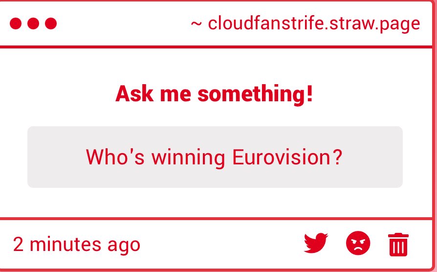 CloudfanStrife's tweet photo. I have no idea I never check the songs beforehand πππ
The Norway act was a cutie, tho #CFEV https://t.co/IfcQCB61wu