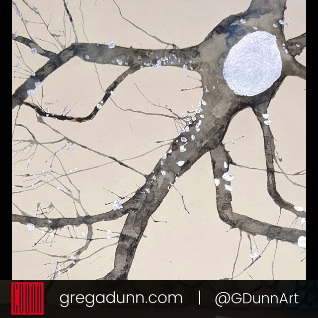 GDunnArt's tweet image. Detail from a hanging scroll from 2020 or so
#asianart #scroll #inkpainting