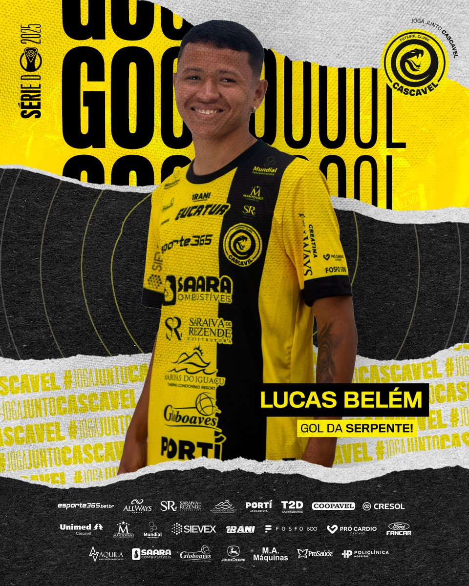 fc_cascavel's tweet photo. GOOOOOOOOOOOOOOOOOOOOOOOOOOOOOOOOOOOOOOOOOOOOOOOOOOOOOOOOOOOOOOOOOOOOOOOOOOOOL DO CASCAVEEEEEEEEL! ⚽🟡⚫️

Luca Belém marcou o primeiro gol da Serpente em Monte Azul Paulista! 1 a 0.

#JogaJuntoCascavel #FCCascavel https://t.co/PBN5RUZIgh