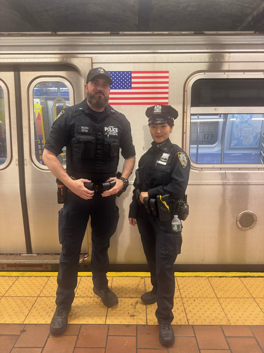 NYPD NEWS (@nypdnews) on Twitter photo While working midnight train patrol in NYC, <a href="/NYPDTransit/">NYPD Chief of Transit</a> Officers Olsen and Byeon encountered an individual unconscious, showing signs of a possible overdose.
The partners each administered one dose of naloxone, ultimately helping the aided become responsive and alert. While working midnight train patrol in NYC, <a href="/NYPDTransit/">NYPD Chief of Transit</a> Officers Olsen and Byeon encountered an individual unconscious, showing signs of a possible overdose.
The partners each administered one dose of naloxone, ultimately helping the aided become responsive and alert.