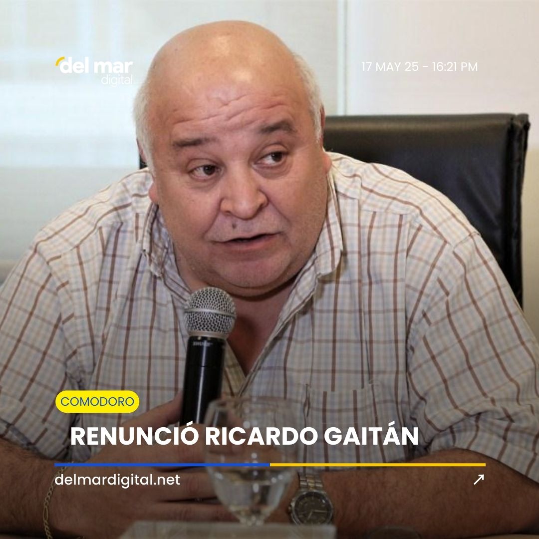 DelMarDigitalCR's tweet photo. #Comodoro | 🚨 Renunció Ricardo Gaitán, histórico funcionario de Comodoro.

Presentó su renuncia "indeclinable" tras tensiones con el entorno del intendente.

Era uno de los que mejor conocía el esquema operativo municipal.

Para más info https://t.co/ktiH8B5PbE https://t.co/uRZ5odmL1E