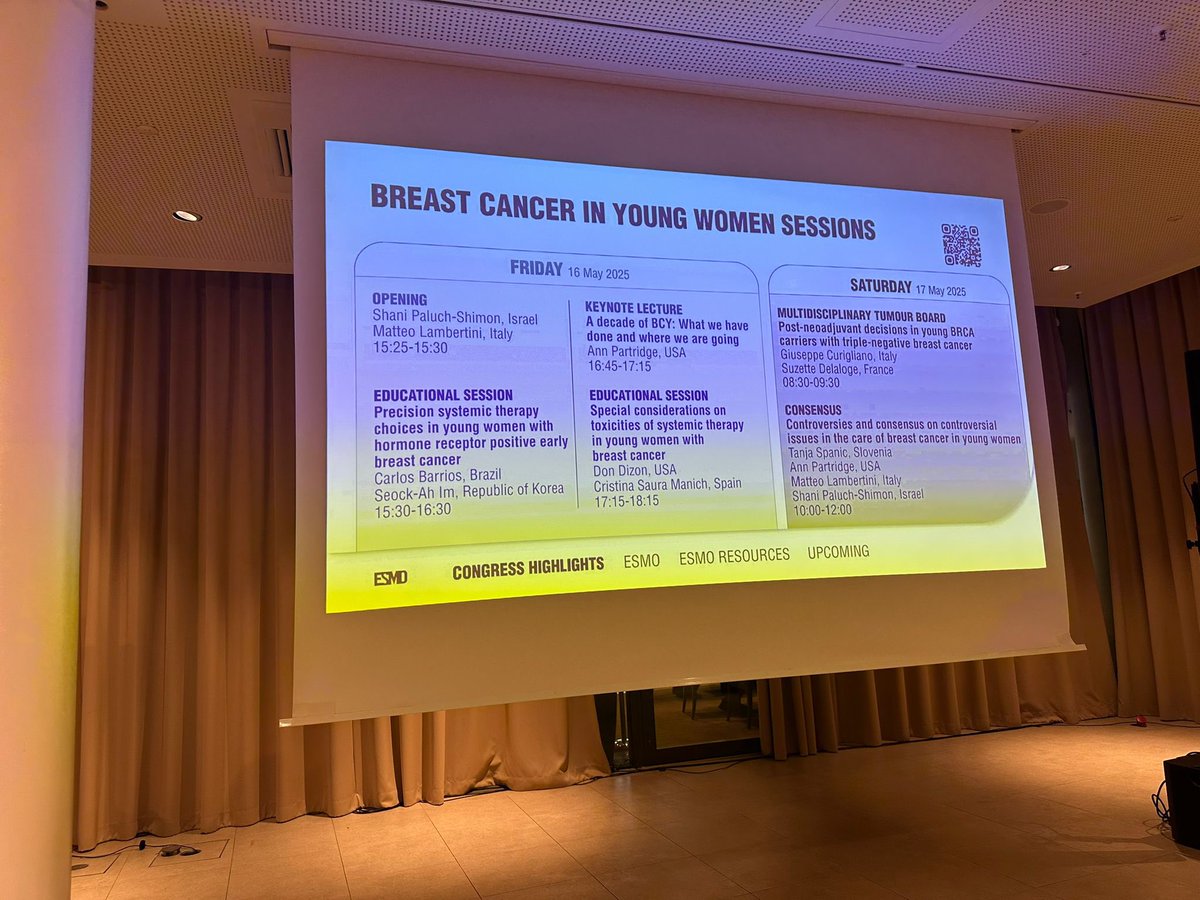 Matteo Lambertini, MD PhD (@matteolambe) on Twitter photo Last post from #ESMOBreast25…I’m deeply grateful & really honored for the opportunity to chair together with Dr. Shani Paluch-Shimon the #ESMOBreastBCY sessions…2 days that have brought together the #oncology community caring for #BreastCancer in young women!
<a href="/myESMO/">ESMO - Eur. Oncology</a> <a href="/OncoAlert/">OncoAlert</a> Last post from #ESMOBreast25…I’m deeply grateful & really honored for the opportunity to chair together with Dr. Shani Paluch-Shimon the #ESMOBreastBCY sessions…2 days that have brought together the #oncology community caring for #BreastCancer in young women!
<a href="/myESMO/">ESMO - Eur. Oncology</a> <a href="/OncoAlert/">OncoAlert</a>