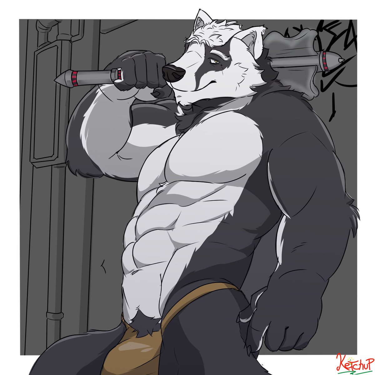 Furry VN Dads starter pack [04]   
🦡Templar (Michael)
Not sure how i feel about this one...
<a href="/SuperNovaVN/">Super-Nova VN</a>