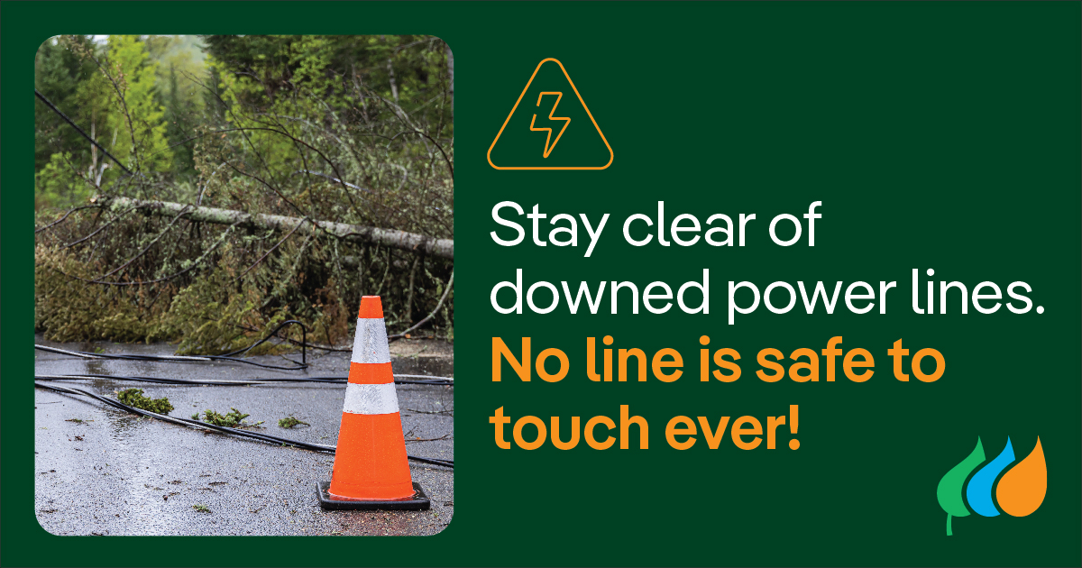 RGandE's tweet image. Thunderstorms are moving across the state. We currently have over 2K outages, most concentrated in our Central division. Crews are responding to incidents now. Avoid downed tree limbs & power lines. No line is safe to touch, ever. For more info, visit: rge.com/outages