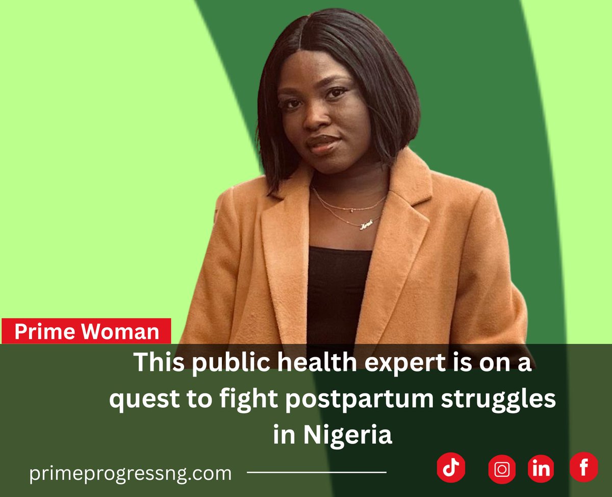 Meet our #PrimeWoman of the week!

Beyond damning research outcomes proving that 14% to 44% of new mothers suffer from postpartum depression (PPD) in Nigeria, Dr. Patience Amos, MD, knows the experience firsthand from interacting with nursing mothers, many of whom feel lost.