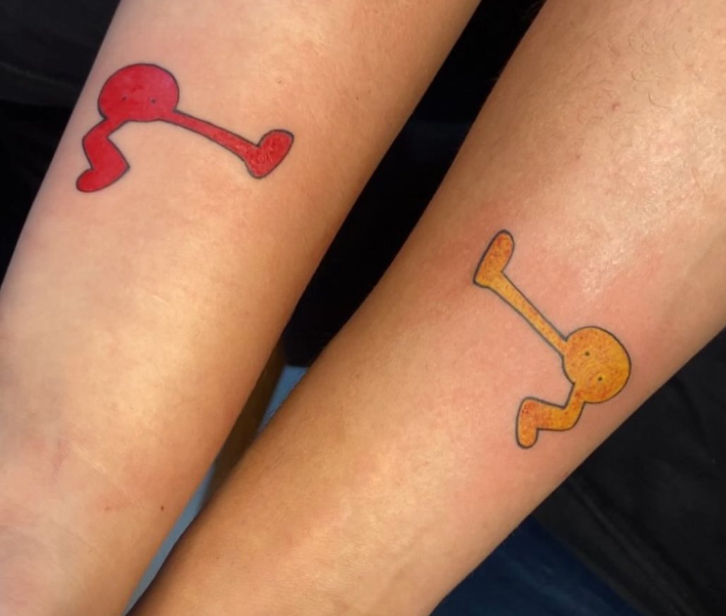 Filipe Bianchin (@_lipote) on Twitter photo My sister and I got a <a href="/PikuNikuGame/">Pikuniku π±</a> tattoo, we love this game!
Please Pikuniku 2!! :)
<a href="/devolverdigital/">Devolver Digital</a> My sister and I got a <a href="/PikuNikuGame/">Pikuniku π±</a> tattoo, we love this game!
Please Pikuniku 2!! :)
<a href="/devolverdigital/">Devolver Digital</a>