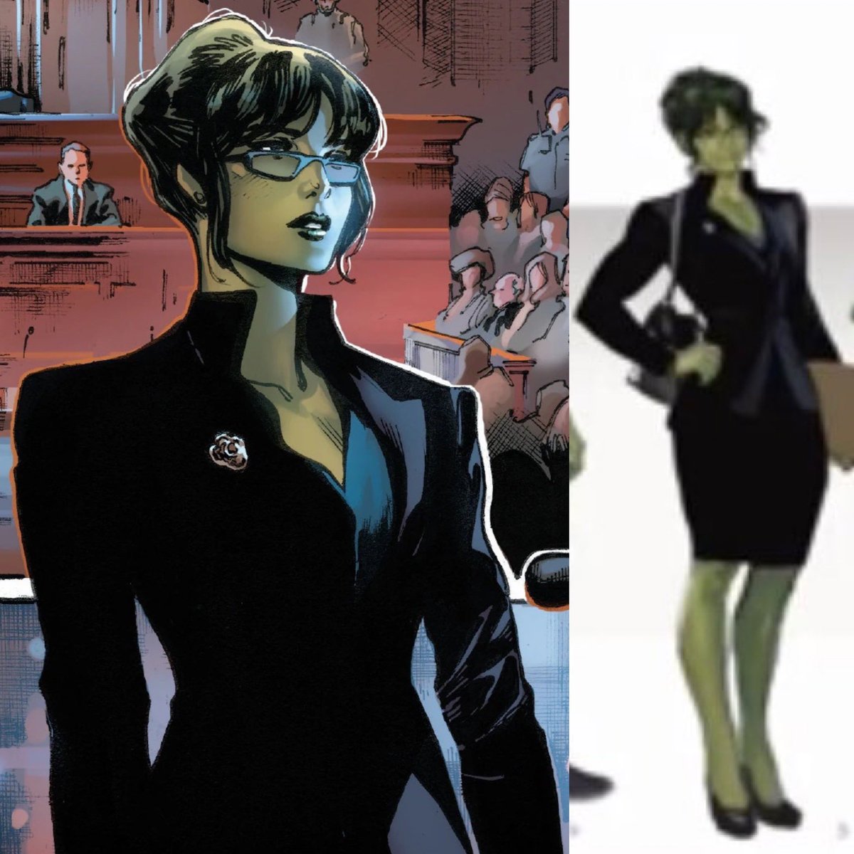 Will never ever forgive Disney/Marvel for robbing us of this She-Hulk design from the comics