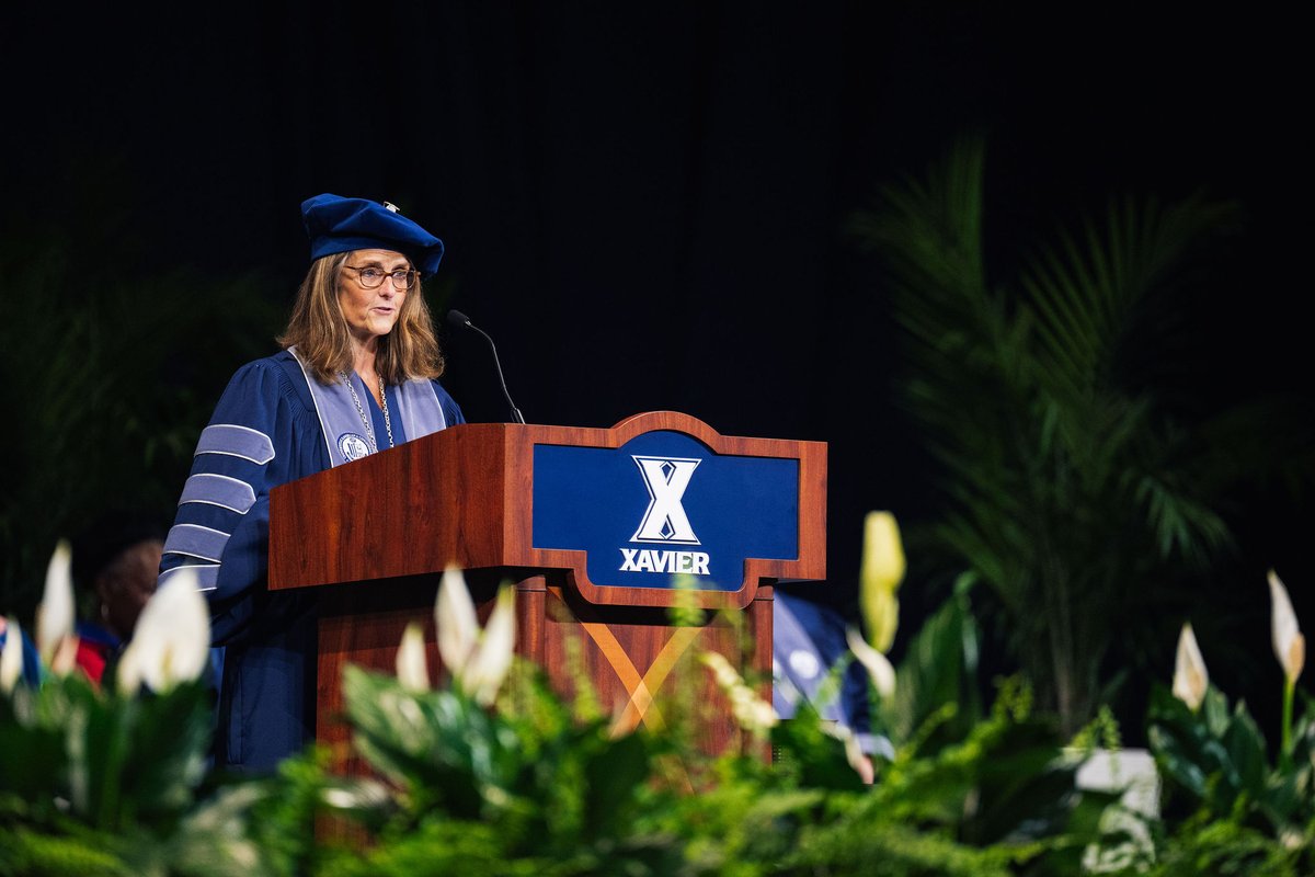 XUAthletics's tweet photo. Congrats to the nearly 80 student-athletes who earned their degrees from @XavierU on Saturday! 🎓💙⚔️

📸: https://t.co/3hnW8hlxF9

#LetsGoX https://t.co/1IG6SVlc84