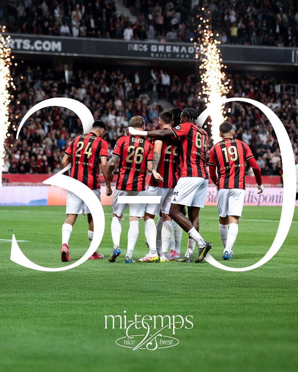 ogcnice's tweet photo. C'est la pause, et quel régal. 🙌

#ogcnsb29 https://t.co/vFiQr87sns