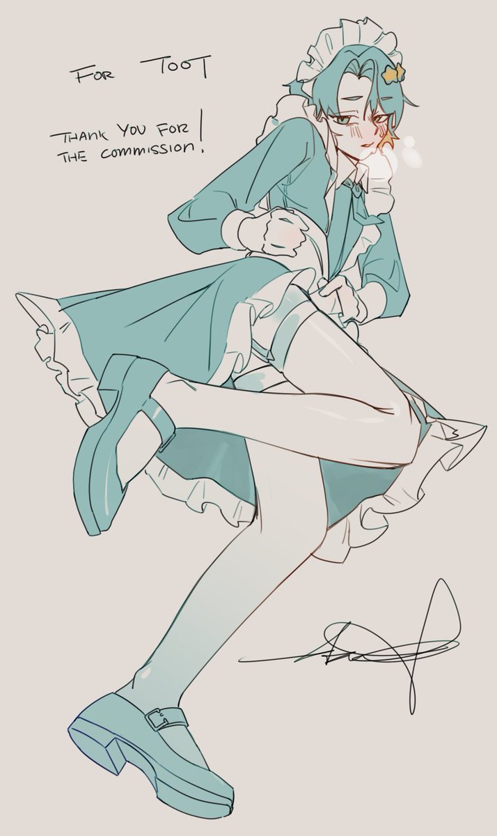 DuckdotDuck's tweet image. Some sketches 🧹🧹