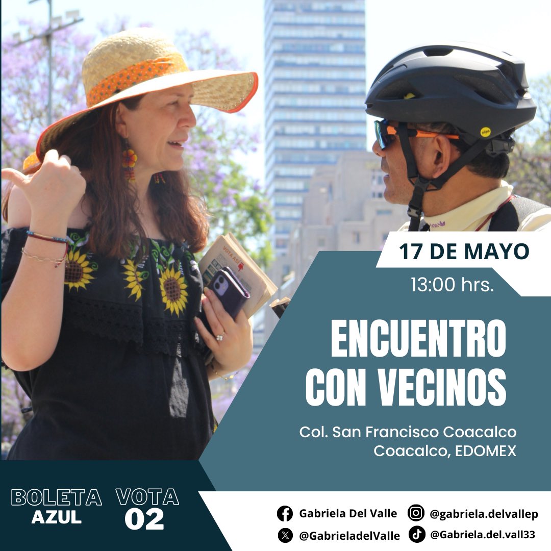 Comienzo con las vecinas y los vecinos del Parque Residencial Coacalco (San Francisco Coacalco) en un encuentro vecinal. ¡Tu participación es fundamental! #EleccionesMéxico2025 #BoletaAzul #Vota02