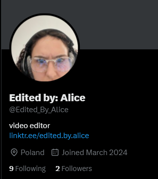 Edited_By_Alice's tweet image. Thank YOU GUYS!!! For 2 Followers!❤️‍🔥
Remember! 
The first person who follows me and comments on the post I just reposted will get the pack completely for free! (The regular price will be around $5–$8) !!11!!
#videoeditor #videoediting #editingpack #thankyou