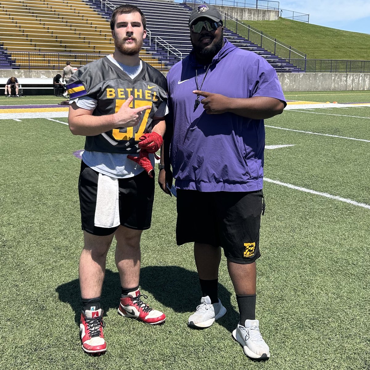 JosephM__52's tweet photo. After a great camp this morning @Coach_Beau7 and @Coach_Springer1 along with the @BU_FootballTN staff have blessed me with my first official collegiate offer #AGTG Lets go cats https://t.co/7FWSA2sk2E