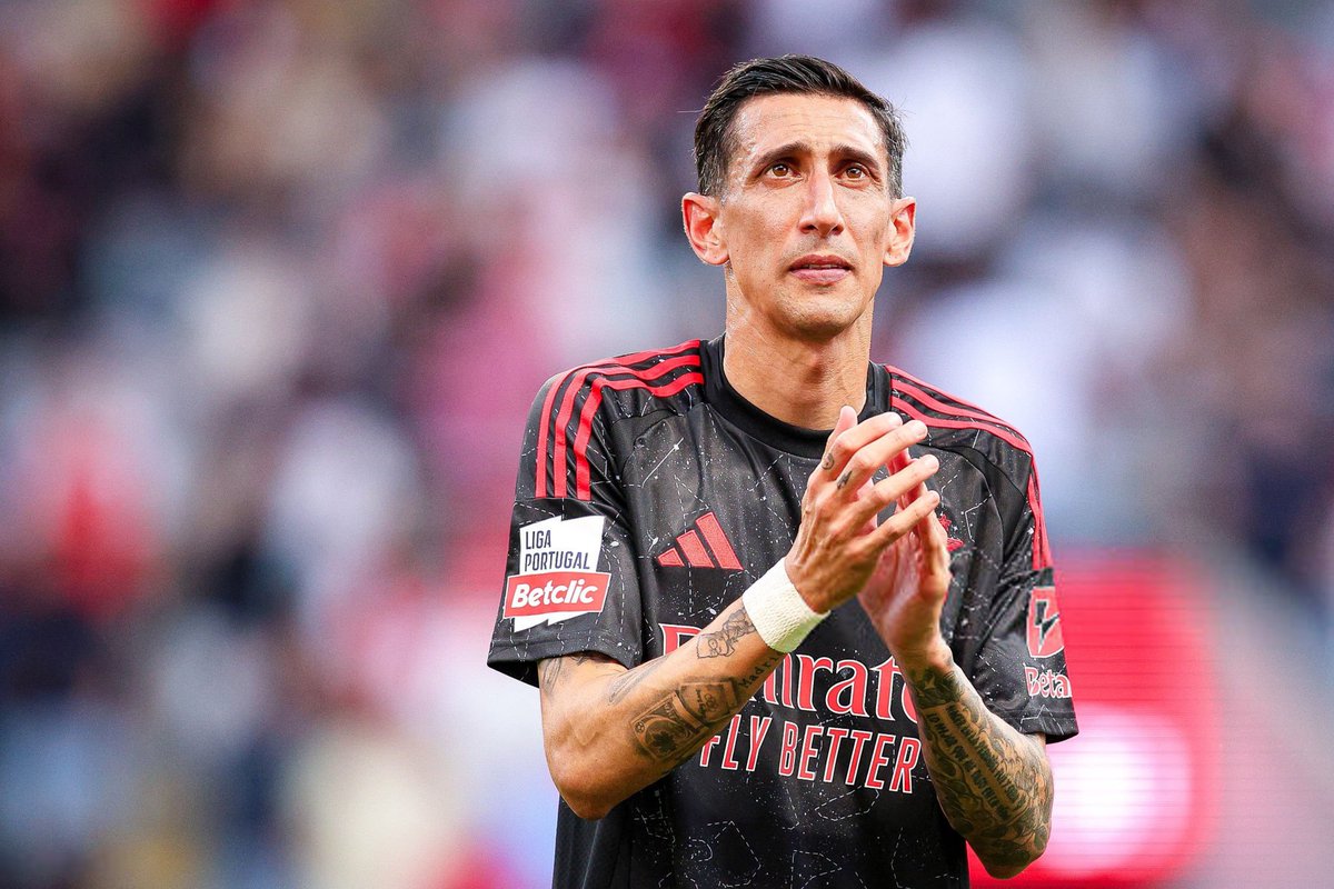A emoção de Di Maria na despedida do Benfica... 🥹💔