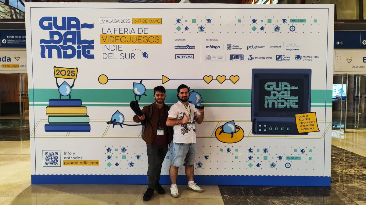 Pues hasta aquí el segundo y último día de la #Guadalindie25💧
 
¡Estamos súper contentos con el recibimiento del juego! Muchas gracias a todas las bellas personas que se han pasado, de verdad❤️

¡Y, por supuesto, muchísimas gracias a todo el equipo de la <a href="/guadalindie/">Guadalindie</a>!