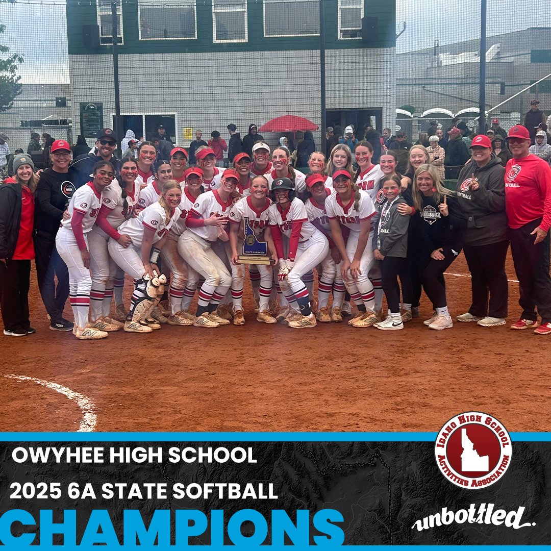 Congratulations to Owyhee High School on being the 2025 6A Softball State Champions!!