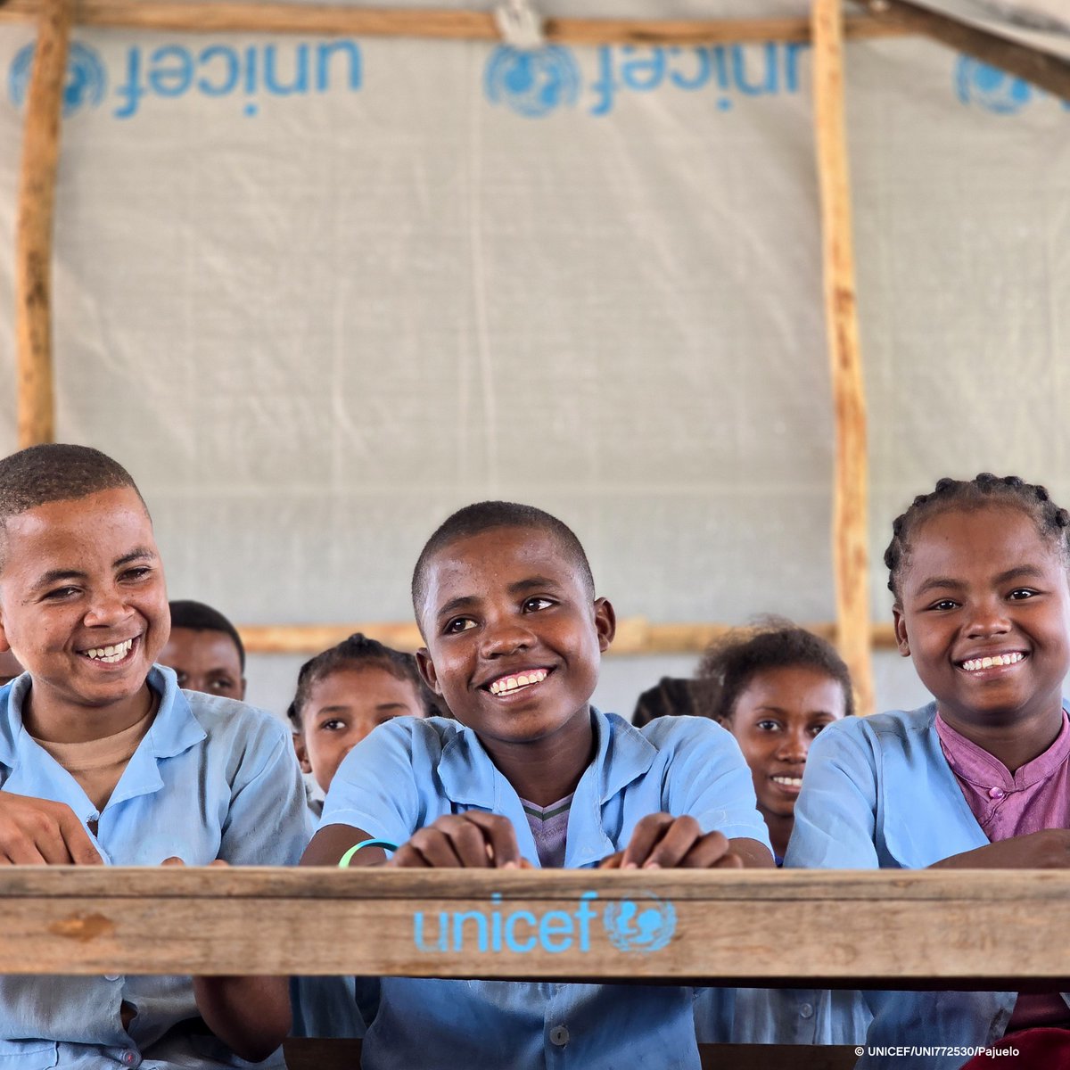 A classroom may be temporary, but hope is lasting.

After Tropical Storm Jude in March, children in Anosy, #Madagascar, returned to learning in UNICEF-supported classrooms.

In crises, education is protection, stability, and a lifeline.