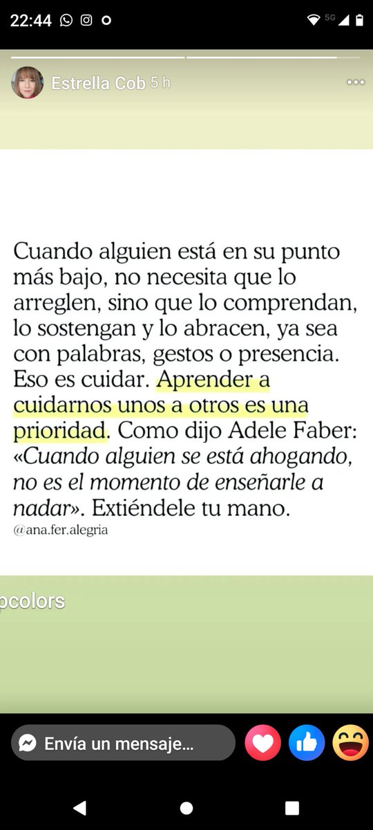 EstrellaCob's tweet photo. Va bien aprender a sostener y acompañar.
Eso es muchísimo https://t.co/ExfbcjrdmA