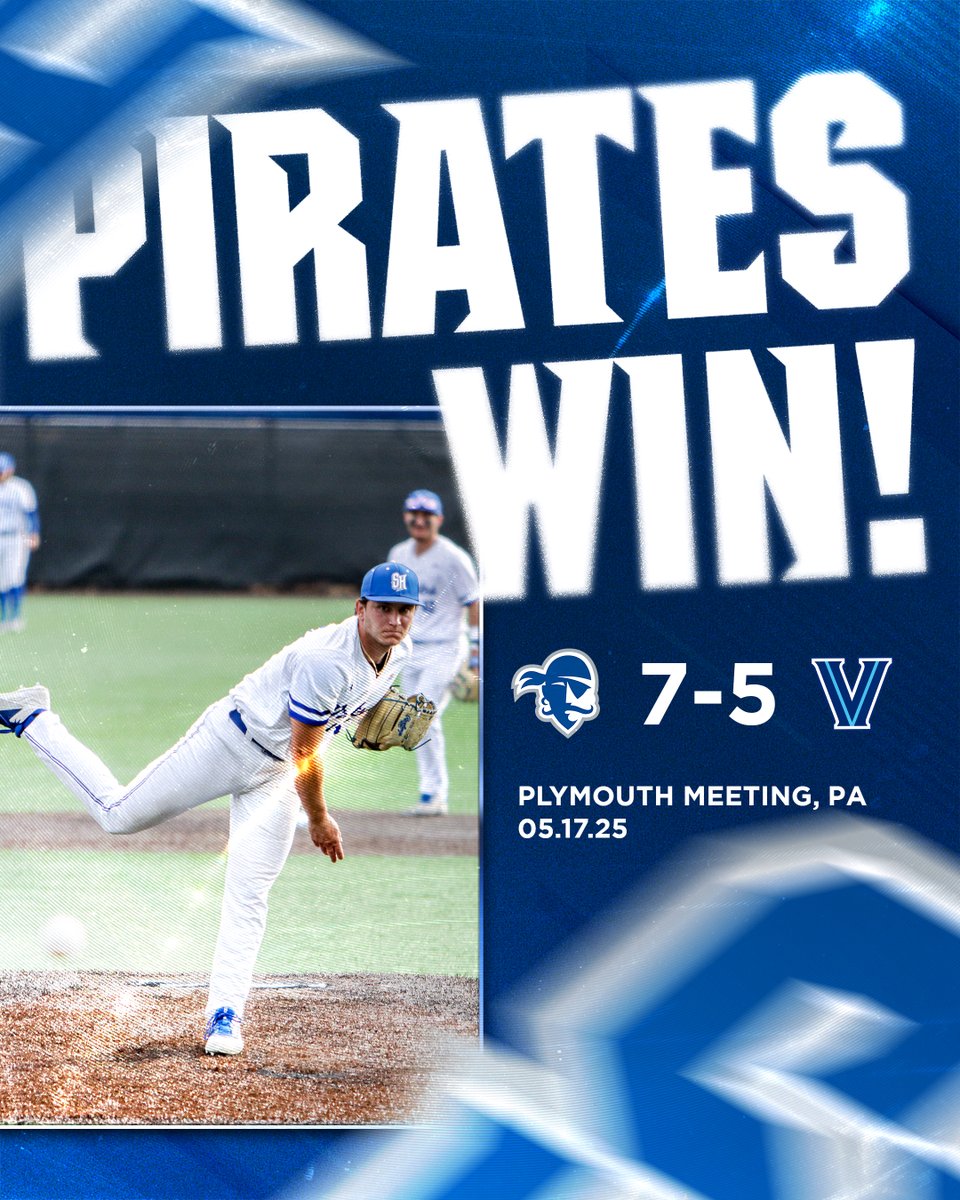 Seton Hall rallies for six runs over the final two innings to turn a 5-1 deficit into a 7-5 victory in the final game of the season!!

#HALLin ⚾🏴‍☠️🔵⚪
