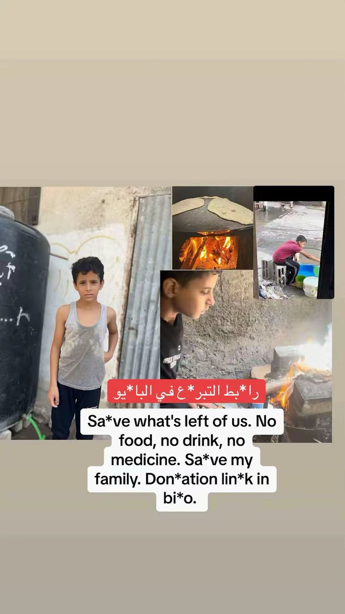 #Eurovision

Hello, I am from Gaza. We need your support by donating even a little. Yes, the war is over, but the suffering is not over. We have no money to buy what the children eat. Please help.🇵🇸🥺💔
 Donation Link 👇🏻👇🏻
gofund.me/91da2939