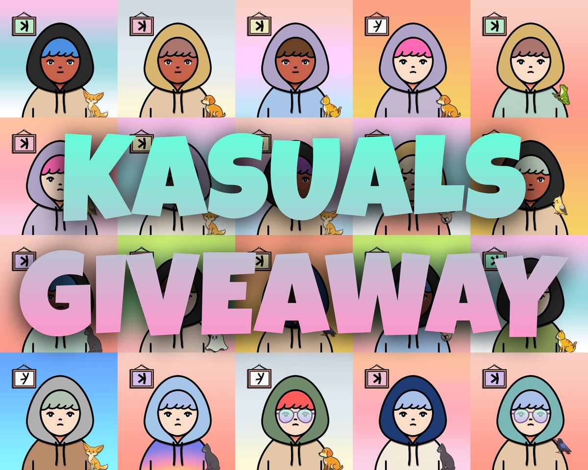 🚨 $KAS GIVEAWAY ALERT 🚨
We’re giving away 500 $KAS to 1 lucky winner!

❔How to enter:
Just mint a #Kasuals and post a screenshot in the comments.

✅ Already minted?
You’re in! Just drop a screenshot of your Kasuals below.

💡Here’s the twist:
Every new mint = another entry.