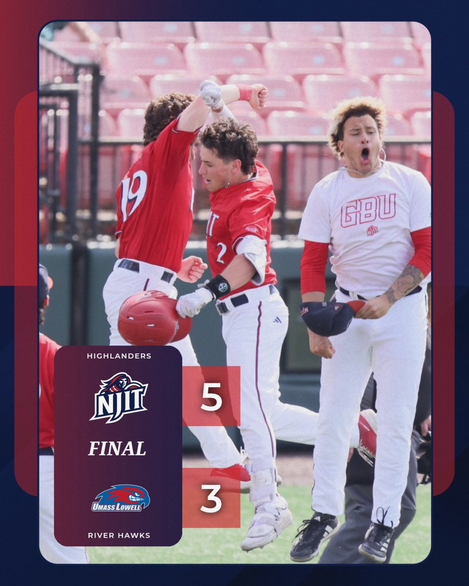 NJIT BASEBALL (@njtechbaseball) on Twitter photo As gritty as it gets.
What a way to capture the 2-seed at next week's <a href="/AmericaEast/">America East</a> Championships!
#RollTechโ๏ธ As gritty as it gets.
What a way to capture the 2-seed at next week's <a href="/AmericaEast/">America East</a> Championships!
#RollTechโ๏ธ