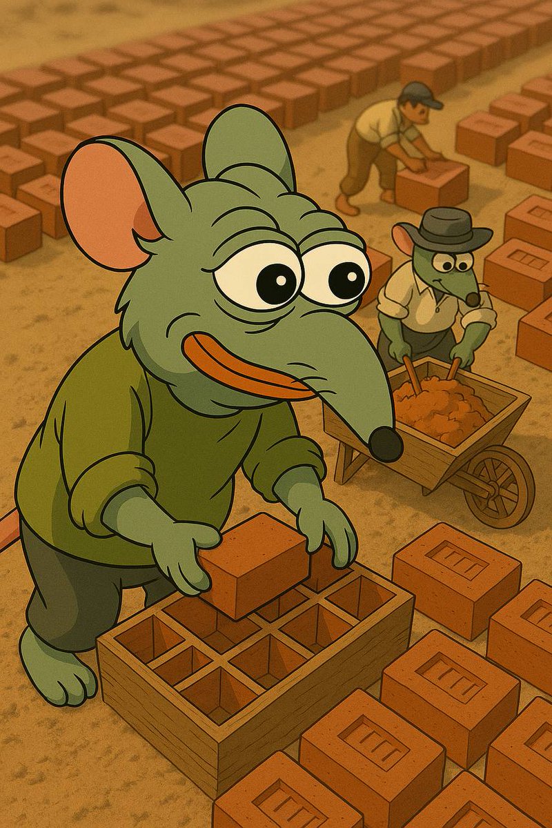 RatoTheRatCoin's tweet photo. From crumbs to kingdoms, from tunnels to thrones.

The $RATO empire is being built brick by brick, fueled by cheddar and unstoppable spirit. 🧱🧀

$pepe #eth #mattfurie #pepe https://t.co/GAgg7P7EgV