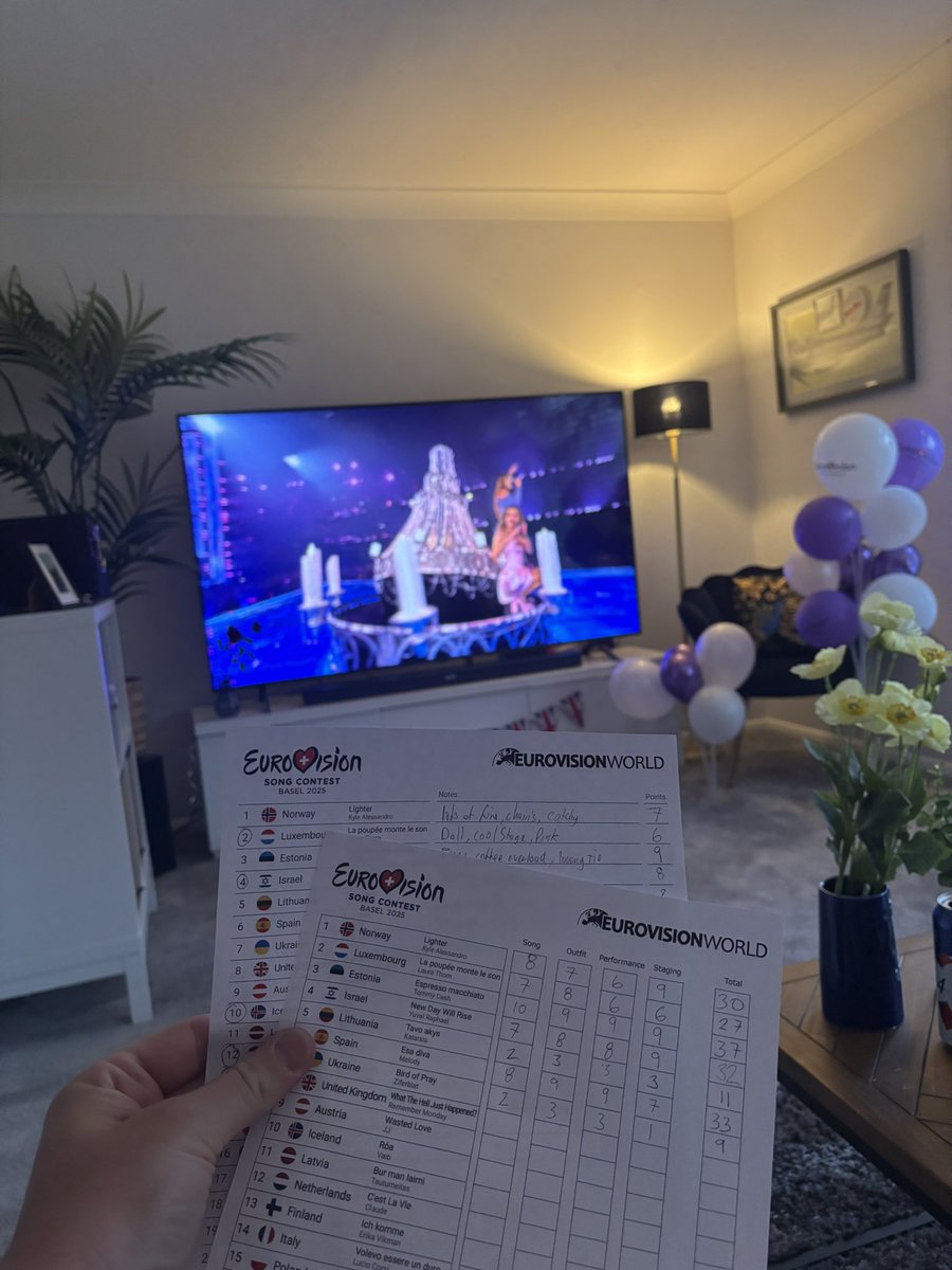 Eurovision party with the family  ! <a href="/bbceurovision/">BBC Eurovision</a> <a href="/Eurovision/">Eurovision Song Contest</a> 
#EspressoMacchiato