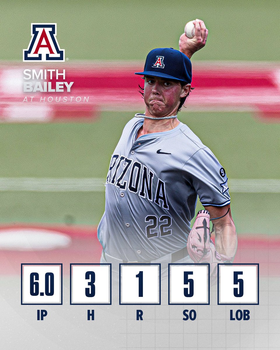 ArizonaBaseball's tweet photo. Big Seeds notched his first career quality start right when the Cats needed it most 🫡 https://t.co/CTZOER8Hx7