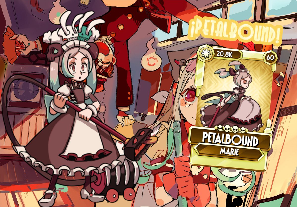 YamateKyok9437's tweet image. ¡NEW DIAMOND FIGHTER COMING TO SKULLGIRLS MOBILE! #toiletboundhanakokun #yashiro #tbhk #Skullgirls #fancard