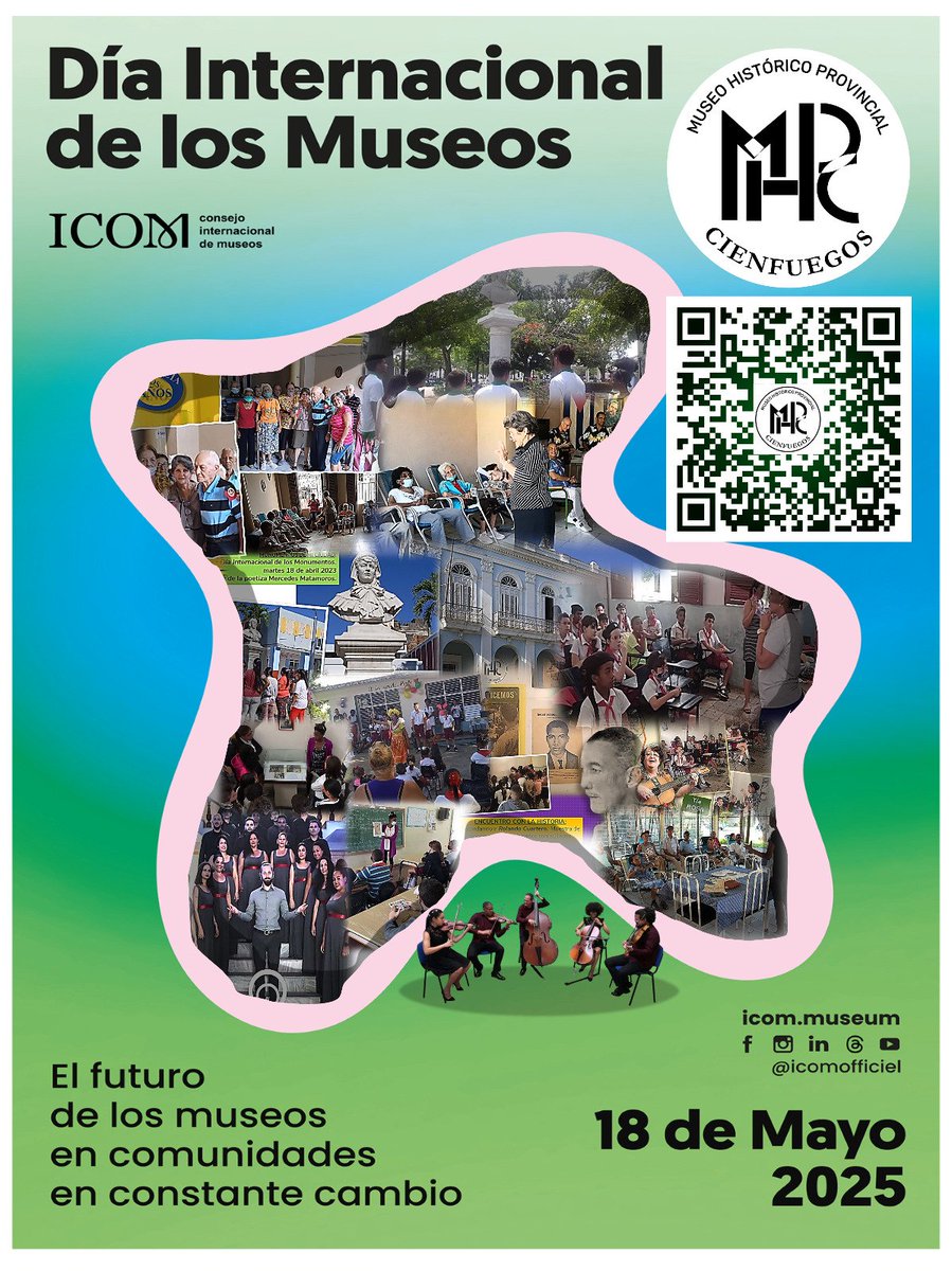 Llegue a todos los #museos nuestras felicitaciones este 18 de mayo. "La historia tiene Vida" <a href="/MuseoHist_CFG/">MuseoHist_CFG</a> 
#patrimonio #Cienfuegos   <a href="/jaguatve/">jaguaTvecienfuegos</a> <a href="/PerlavisionTV/">Perlavisión TV</a> <a href="/radiocienfuegos/">Radio Ciudad del Mar</a> <a href="/ACN_Cuba/">Agencia Cubana de Noticias</a>