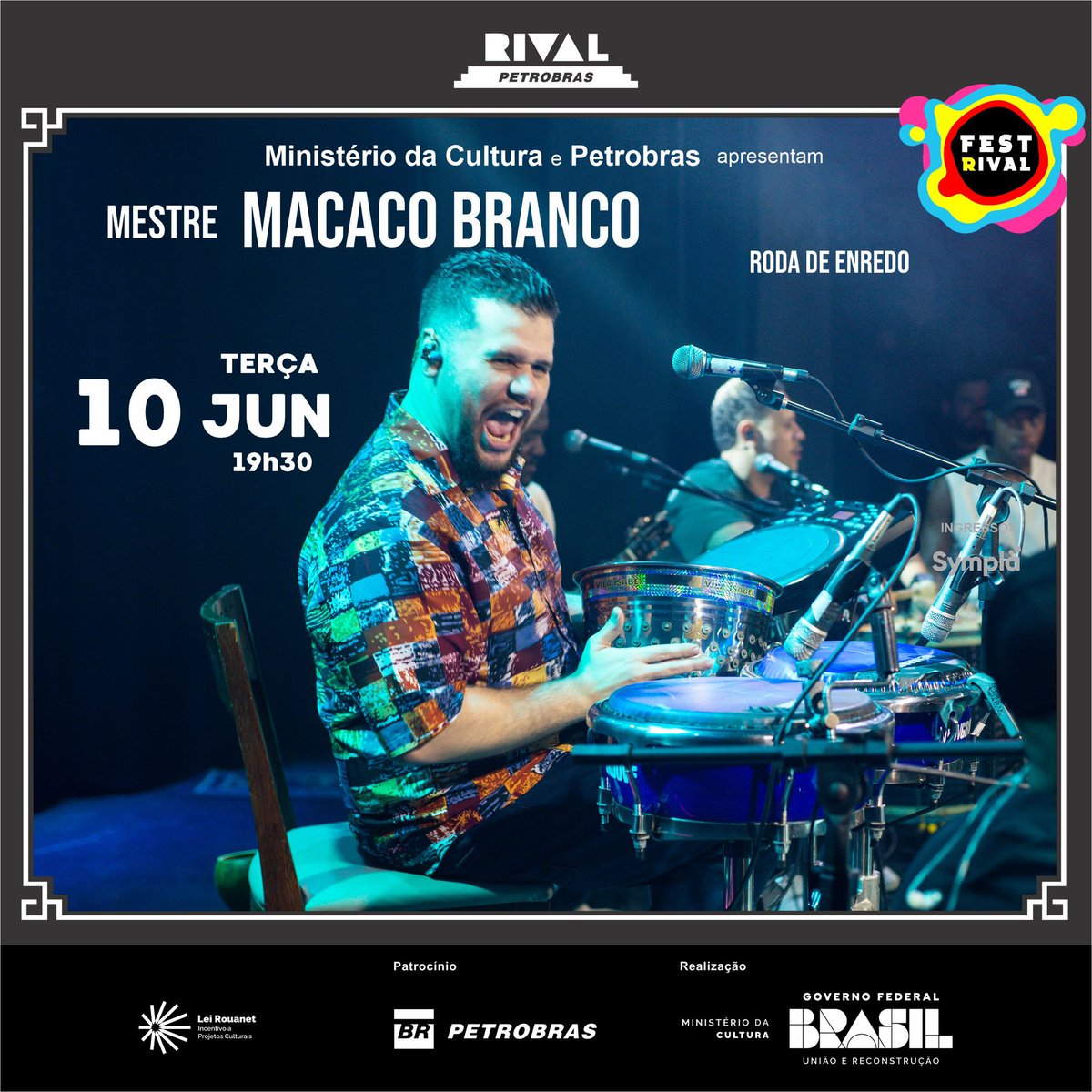 Espero vocês dia 10/6,
nossa Roda de Enredo no teatro Rival Petrobrás.🙏🏼🎶